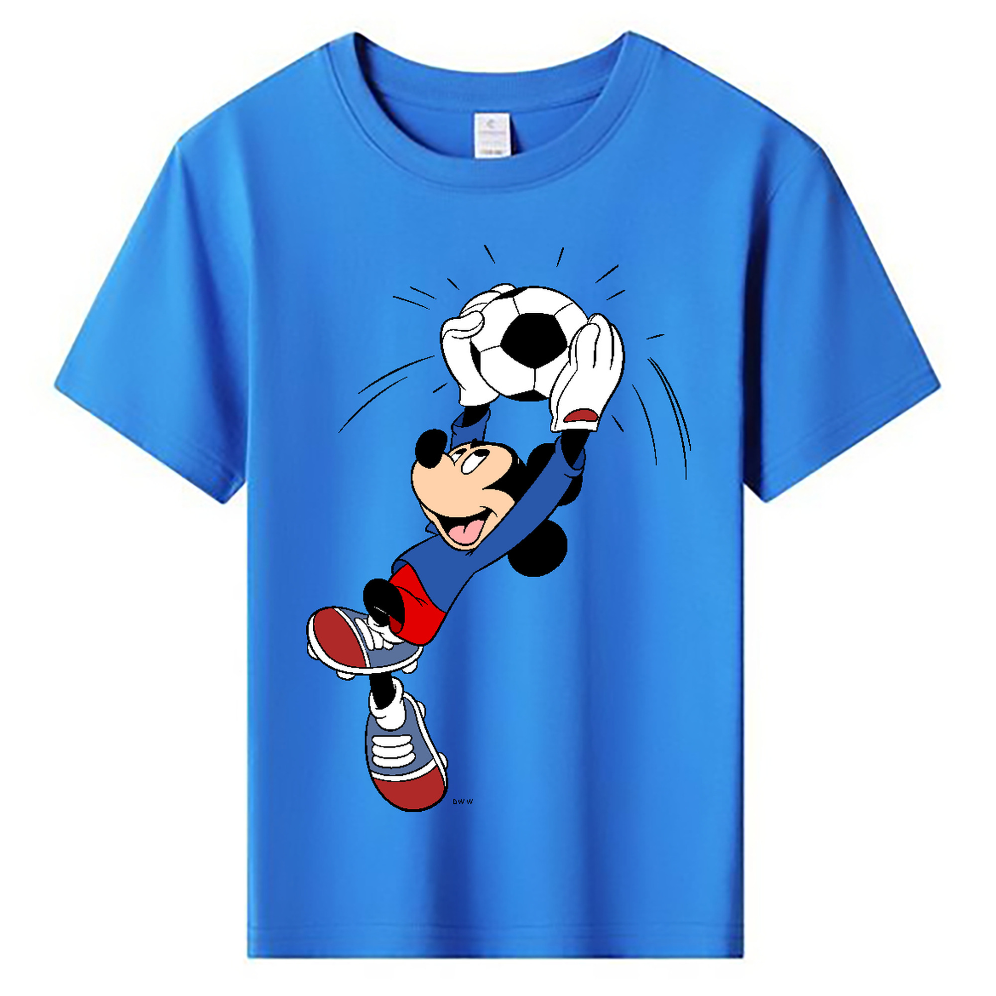 ミッキーマウス Mickey Mouse 綿100％キッズTシャツ（フロントプリント）